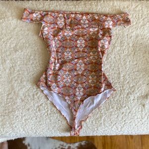 Free People Retro Off Shoulder Bodysuit (M)